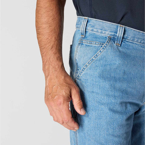 loose straight denim dungaree