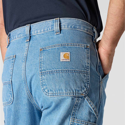 loose straight denim dungaree