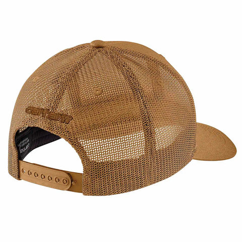 rugged flex® twill mesh-back logo patch cap