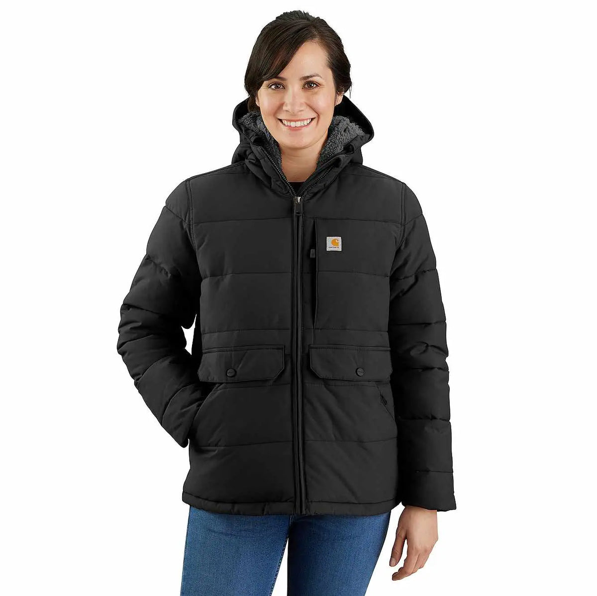 women's montana  puffer jacket - sherpa lined - 4 extreme warmth rating
