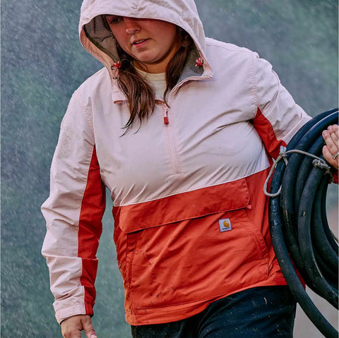 women's rain defender® loose fit lightweight packable anorak - 1 warm rating