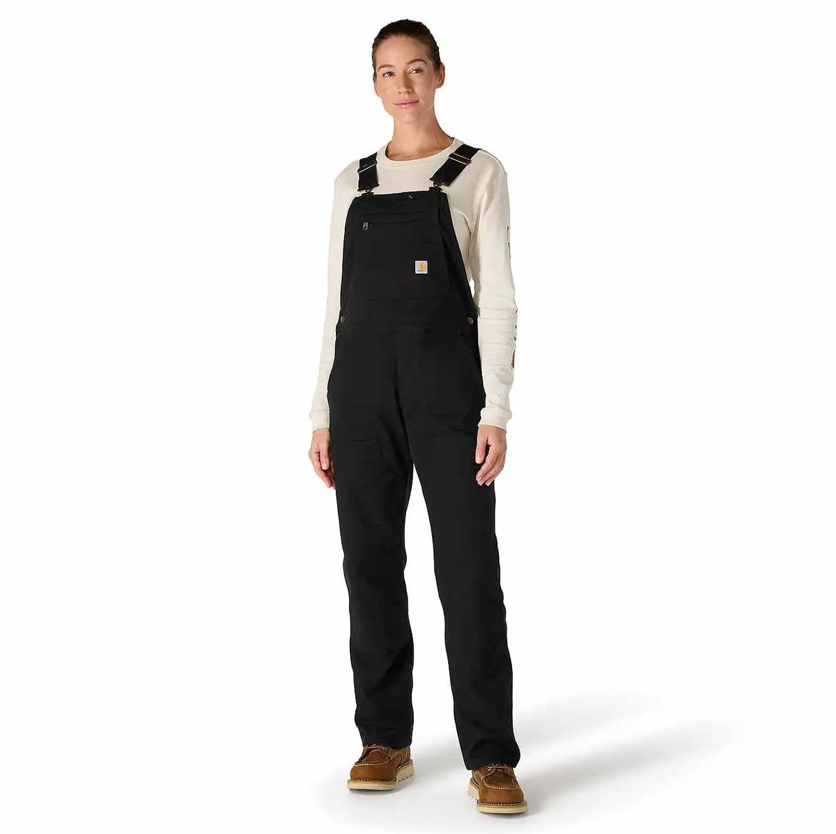 women's work overall - loose fit - canvas - rugged flex® - double knee