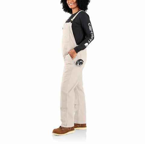 women's work overall - loose fit - canvas - rugged flex® - double knee