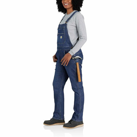 women's rugged flex® relaxed fit denim bib overall