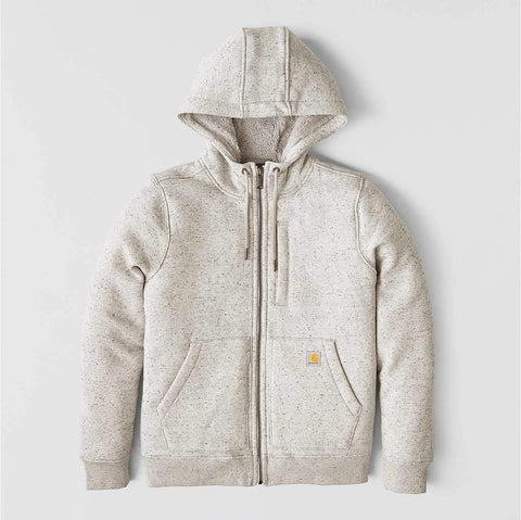 women's relaxed fit midweight sherpa-lined full-zip sweatshirt