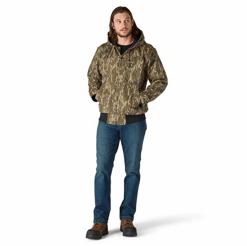 rugged flex® duck loose fit insulated camo active jac - 2 warmer rating