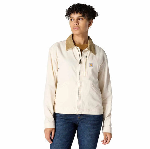 women's re-engineered rugged flex® loose fit canvas detroit jacket