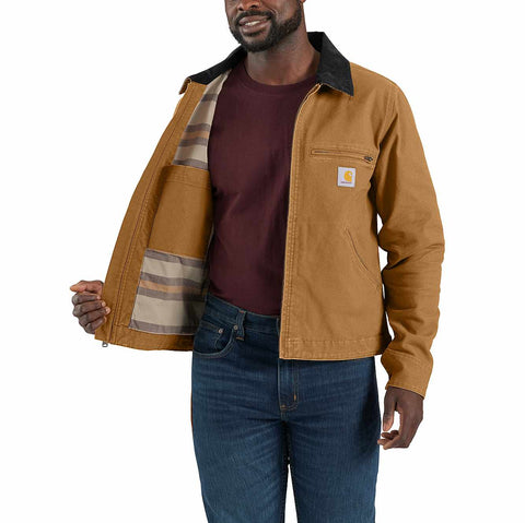 re-engineered rugged flex® relaxed fit duck detroit jacket - 1 warm rating