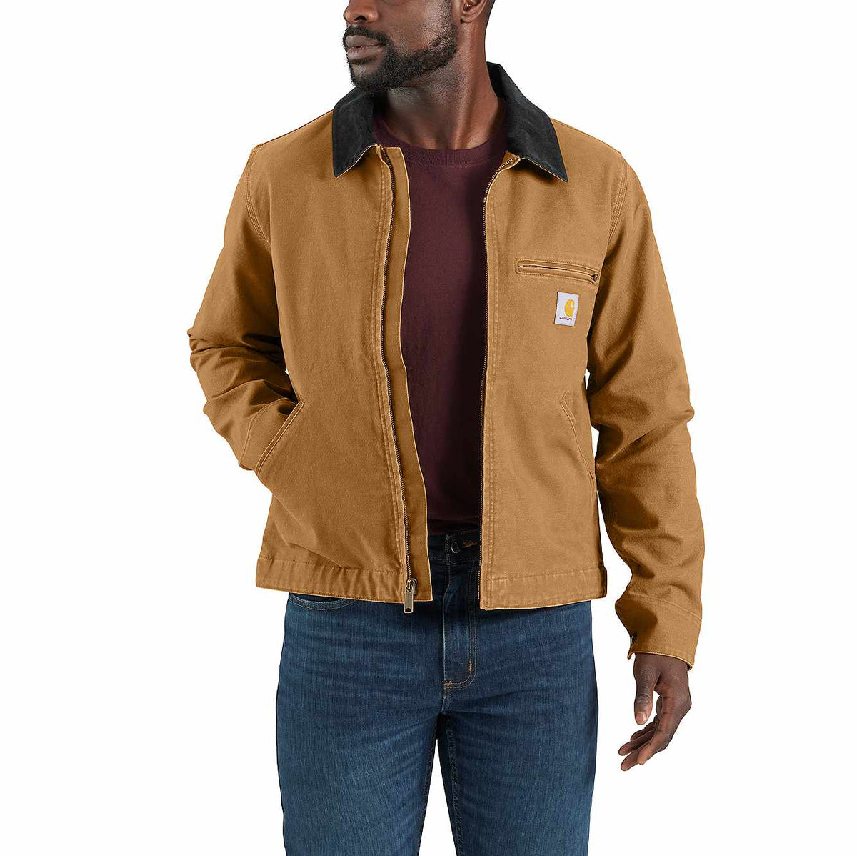 re-engineered rugged flex® relaxed fit duck detroit jacket - 1 warm rating