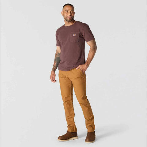 re-engineered relaxed fit lightweight short-sleeve garment dyed pocket t-shirt