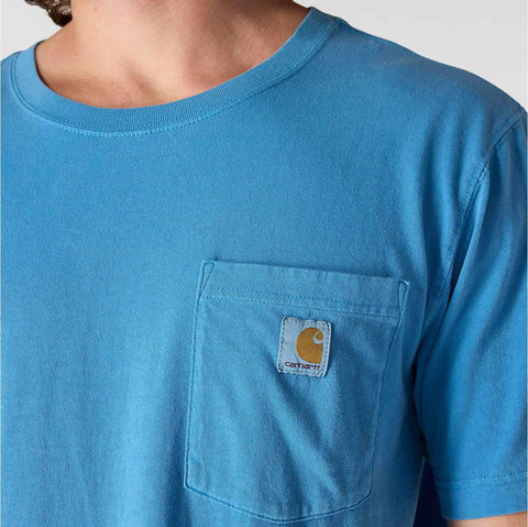 re-engineered relaxed fit lightweight short-sleeve garment dyed pocket t-shirt