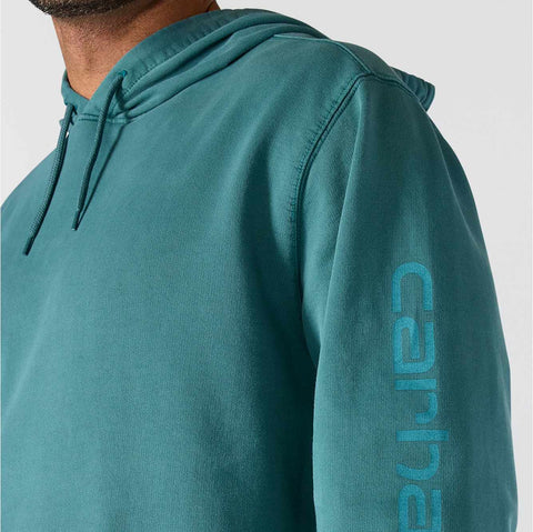 re-engineered relaxed fit midweight garment dyed french terry graphic sweatshirt