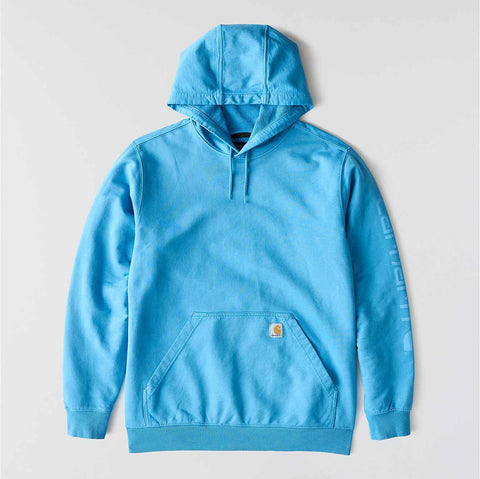 re-engineered relaxed fit midweight garment dyed french terry graphic sweatshirt