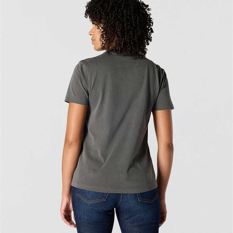 women's re-engineered relaxed fit midweight short-sleeve garment dye pocket t-shirt