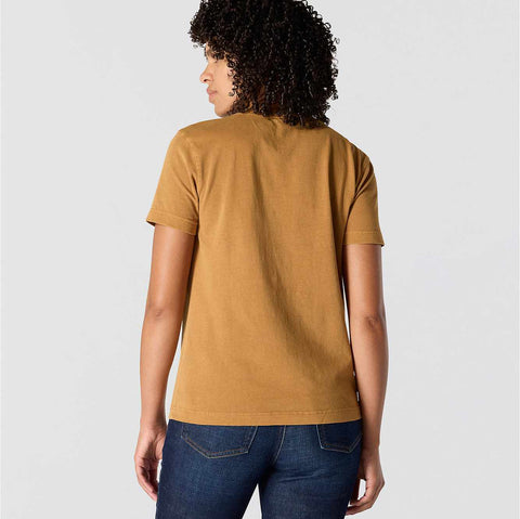 women's re-engineered relaxed fit midweight short-sleeve garment dye pocket t-shirt