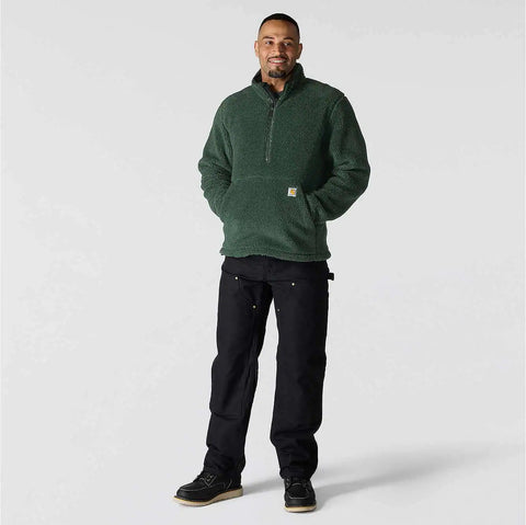 loose fit fleece pullover - 2 warmer rating