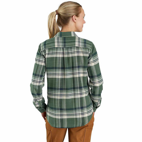 women's tencel™ fiber series relaxed fit long-sleeve flannel shirt