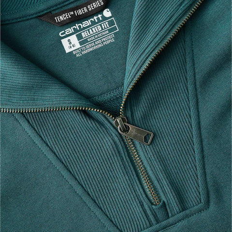 women's tencel™ fiber series relaxed fit half-zip sweatshirt