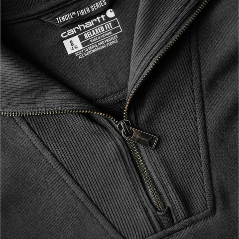 women's tencel™ fiber series relaxed fit half-zip sweatshirt