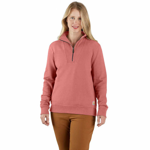 women's tencel™ fiber series relaxed fit half-zip sweatshirt