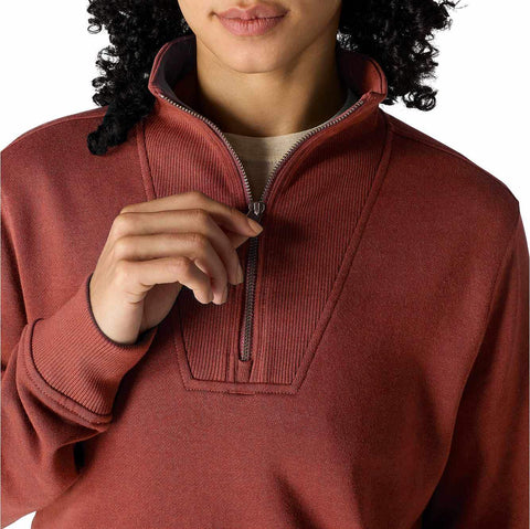 women's tencel™ fiber series relaxed fit half-zip sweatshirt