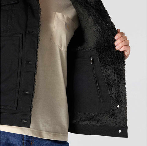 women's rugged flex® loose fit canvas sherpa-lined jacket - 2 warmer rating