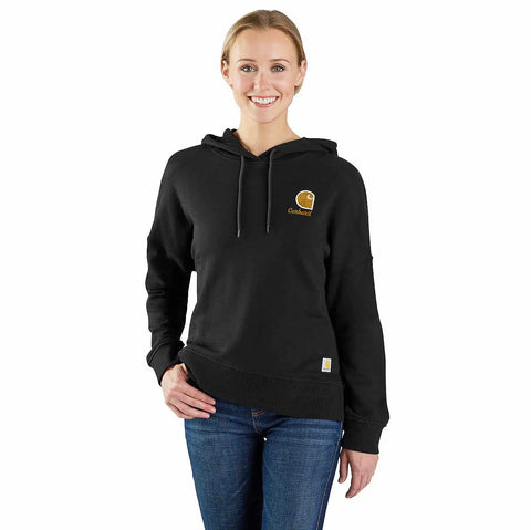 women's tencel™ fiber series loose fit graphic hooded sweatshirt