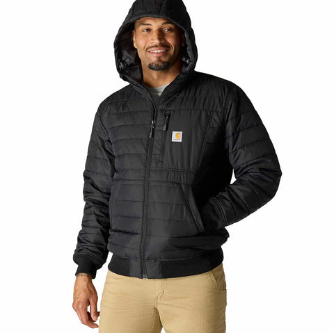 rain defender® relaxed fit lightweight insulated hooded jacket - 3 warmest rating