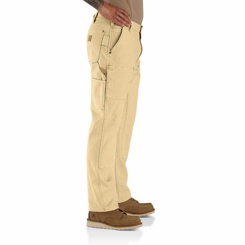 rugged flex® relaxed fit  garment dyed duck double-front utility pant