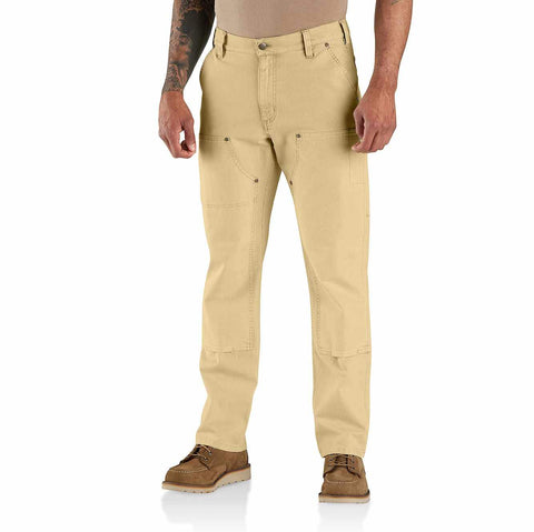 rugged flex® relaxed fit  garment dyed duck double-front utility pant
