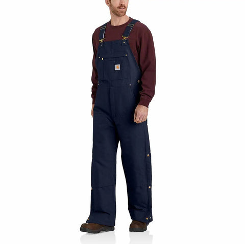 loose fit firm duck insulated bib overall - 2 warmer rating