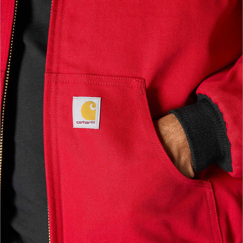 flannel-lined active jac j140 - loose fit - firm duck - 3 warmest rating