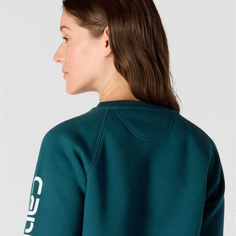 women's relaxed fit midweight graphic crewneck sweatshirt