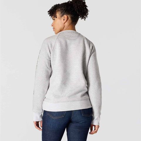 women's relaxed fit midweight graphic crewneck sweatshirt