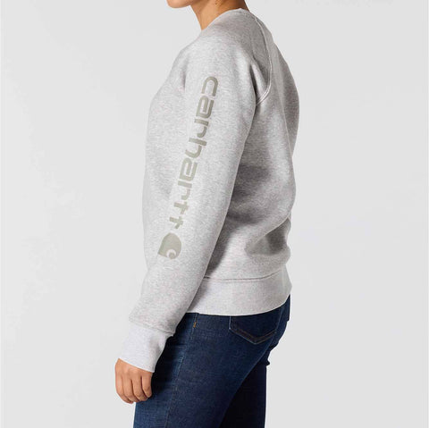 women's relaxed fit midweight graphic crewneck sweatshirt