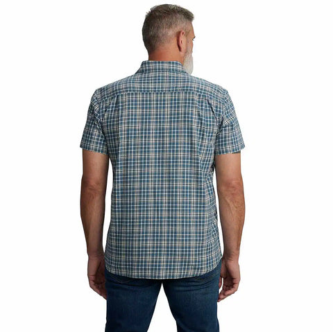rugged flex® relaxed fit lightweight short-sleeve plaid shirt