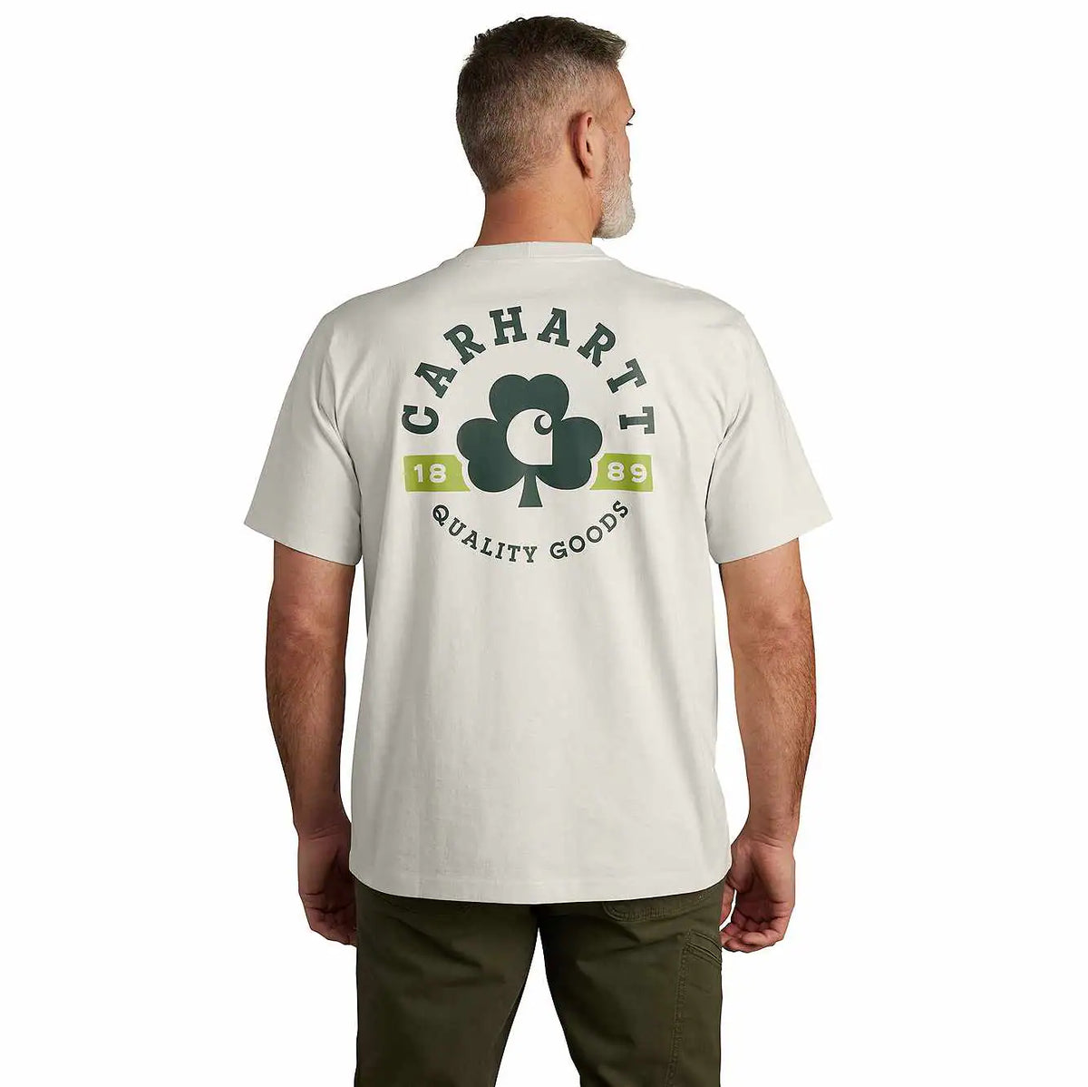 relaxed fit heavyweight short-sleeve pocket shamrock graphic t-shirt