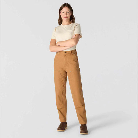 women's vintage fit high rise duck double-front pant