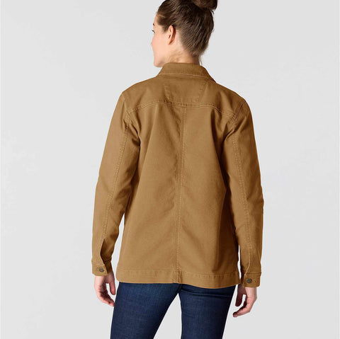 women's rugged flex® loose fit canvas chore coat - 1 warm rating