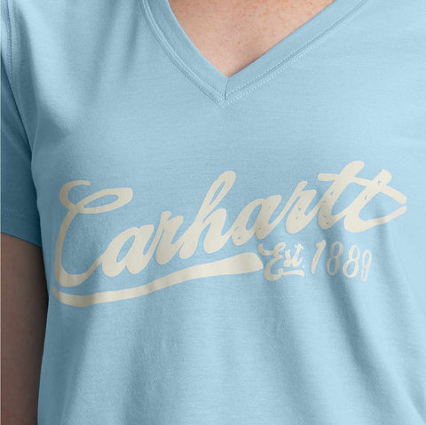 women's tencel™ fiber series relaxed fit short-sleeve graphic v-neck t-shirt