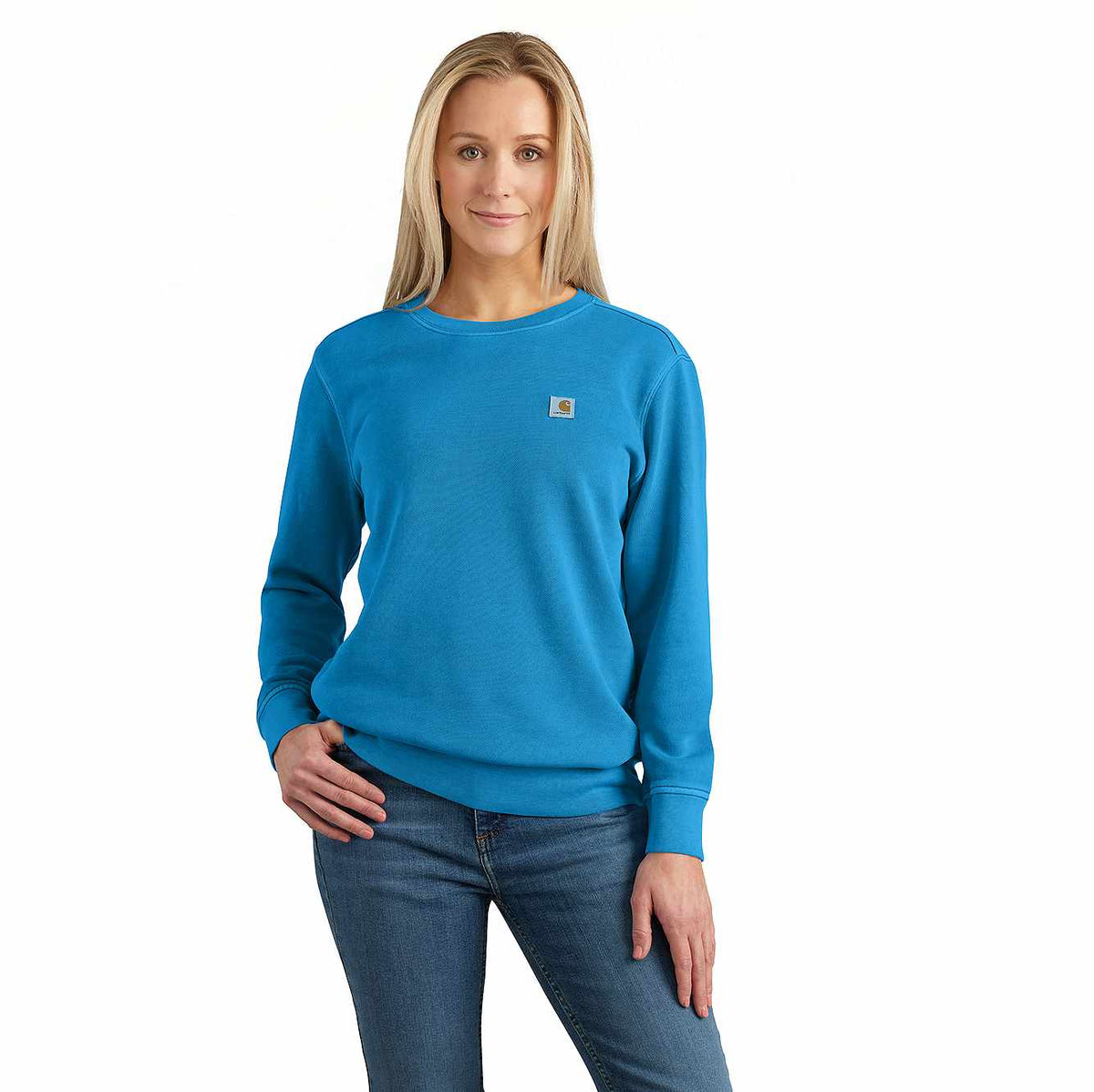 women's tencel™ fiber series relaxed fit midweight french terry sweatshirt