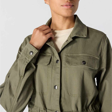 women's tencel™ fiber series relaxed fit canvas coat - 1 warm rating