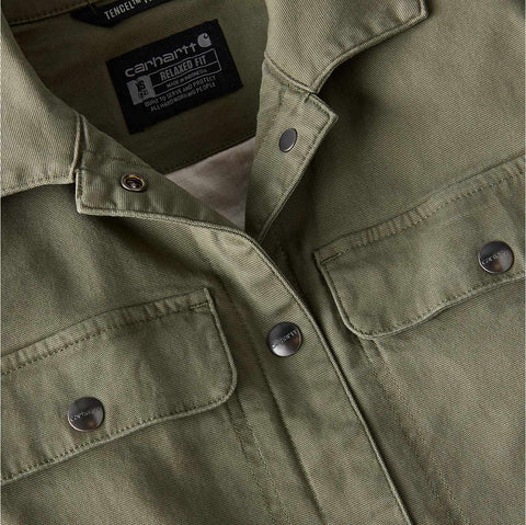 women's tencel™ fiber series relaxed fit canvas coat - 1 warm rating