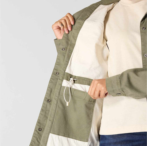 women's tencel™ fiber series relaxed fit canvas coat - 1 warm rating