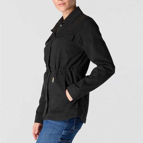 women's tencel™ fiber series relaxed fit canvas coat - 1 warm rating