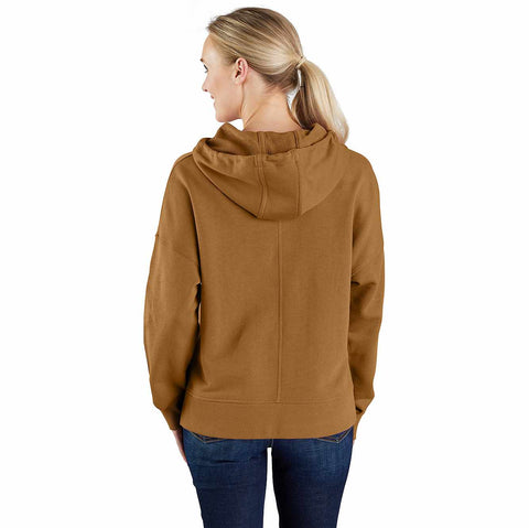 women's tencel™ fiber series loose fit graphic hooded sweatshirt