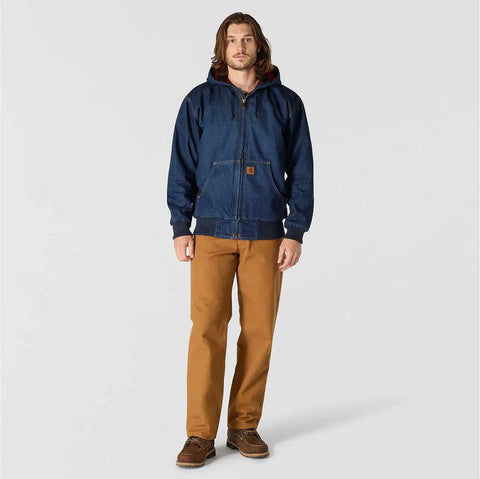 loose fit denim active jac - 2 warmer rating