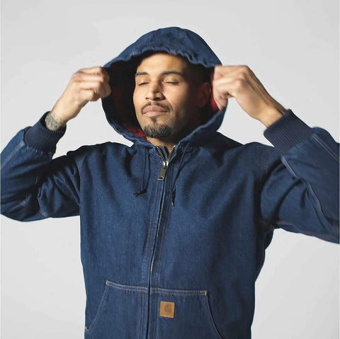 loose fit denim active jac - 2 warmer rating