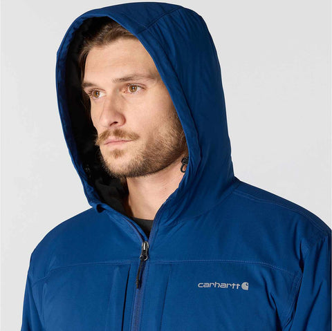 rugged flex® relaxed fit lightweight stretch insulated jacket - 3 warmest rating