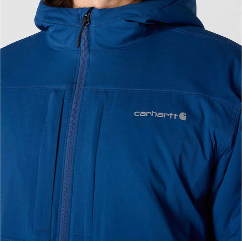 rugged flex® relaxed fit lightweight stretch insulated jacket - 3 warmest rating